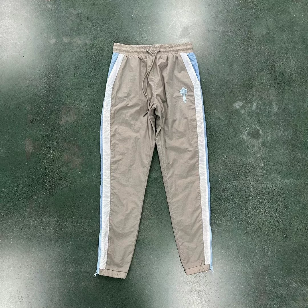 [TrapstarCentralCee同款T标梭织套装宝贝蓝拼灰风格drip ukdrill]