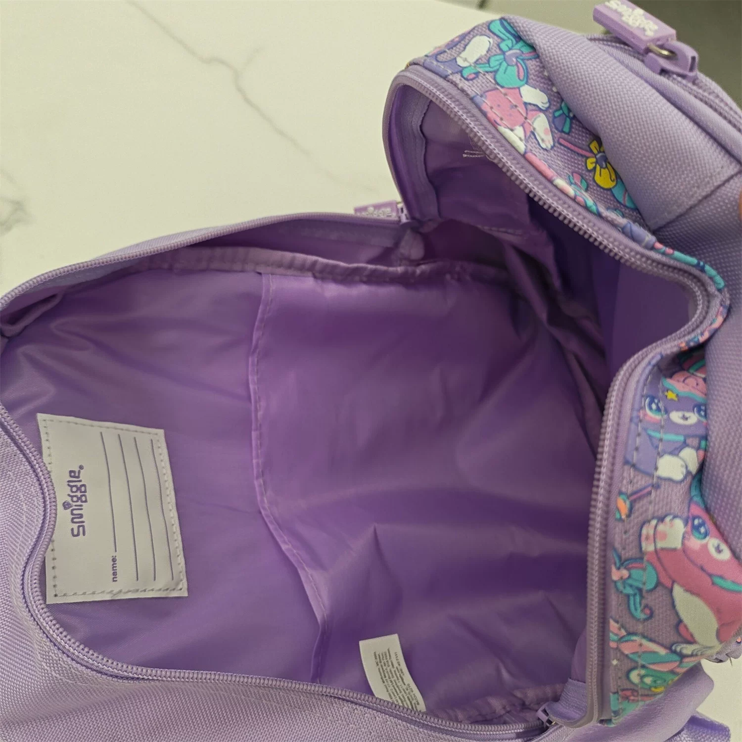 Пurple school bag for early age, backpack, 3-6 years, Birthday gift