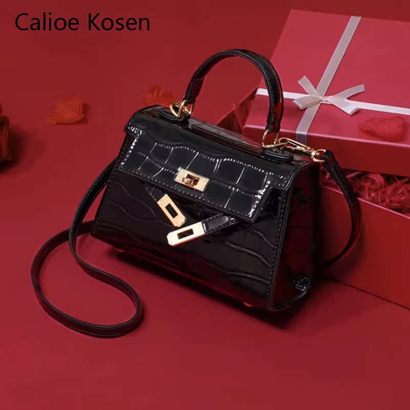 Light Luxury Brand Women's Bag 2023 New Model Genuine Leather Handbag Versatile Shoulder Crossbody Kelly Bag Birthday Gift Light Luxury Brand Women's Bag 2023 New Model Genuine Leather Handbag Versatile Shoulder Crossbody Kelly Bag Birthday Gift