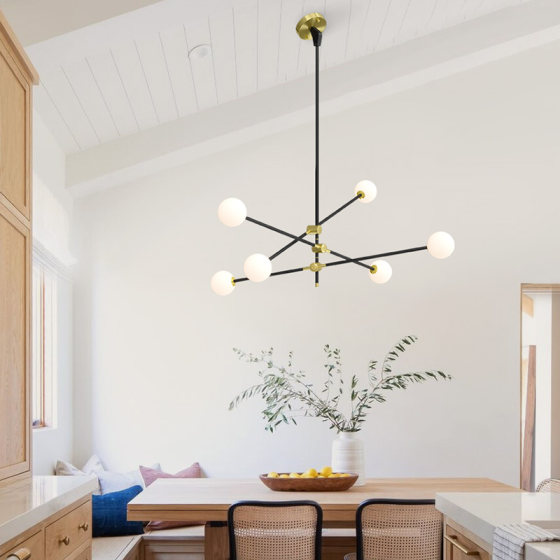 Living Room Chandelier, Bedroom, Study, Dining Room, Game Room, Tea Room, Attic, Sloped Ceiling, Duplex, Loft Apartment, Creative Magic Bean Lamp