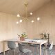 Living Room Chandelier, Bedroom, Dining Room, Study, Tea Room Chandelier, Loft Sloped Ceiling Duplex Loft Simple Modern Magic Bean Lamp