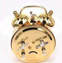 Special price mechanical alarm clock metal old clockwork manually upper chord retro alarm bells