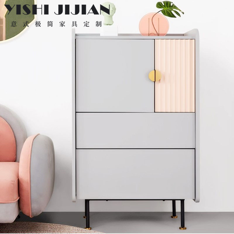Italian simple modern Nordic style drawer storage cabinet personality paint creative storage cabinet storage cabinet paint