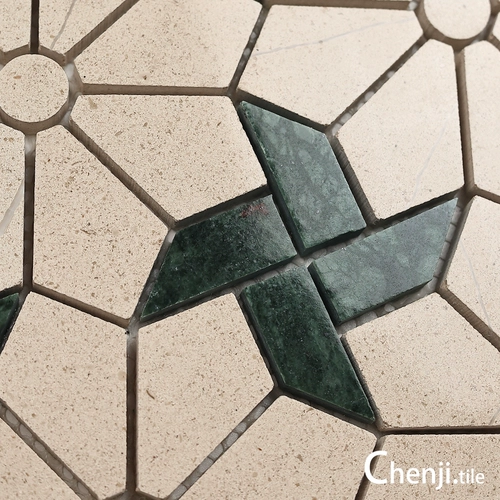 Ретро Гонконг в стиле темно -зеленый камень головоломка мозаика настенная наклейка бар арт кирпич ванная кухня кирпич