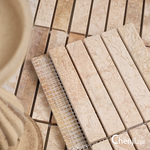 Дворец Желтый антикварный старый натуральный каменный мозаичный кухня для ванной комнаты фоновая стена плитка керамическая плитка длинная полоса плитка