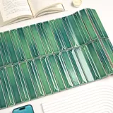 Ретро зеленая трехмерная двухрядная мозаика, французский стиль, градиент