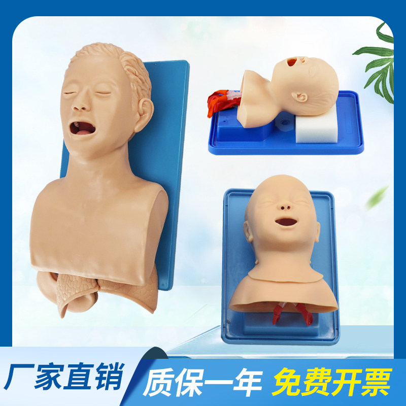 成人气管插管模型小儿人体口鼻腔插管牙齿受压警报婴儿儿童插管