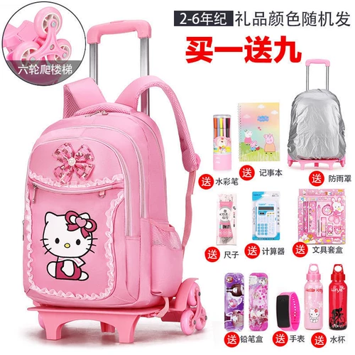 Детский чемодан, ранец, водонепроницаемая сумка через плечо, 1-3-6 года, принт