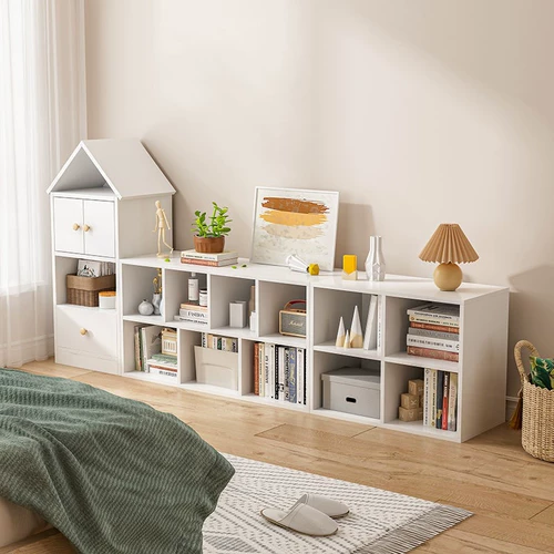 Книжный шкаф, простая книжная полка, книга с картинками, игрушка, система хранения