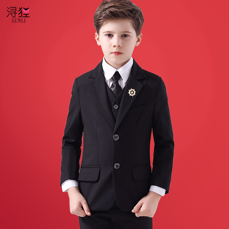 Boys suit suit flower girl dress boy birthday small suit piano host performance costume children's suit winter