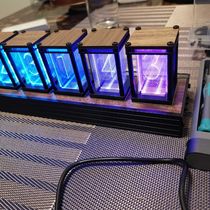 Led Anthropy Glow Tube Clock Diy Fate Stone Gate Rgb Anthropy Glow Pipe Clock Usb Ambience Light Retro Night Light