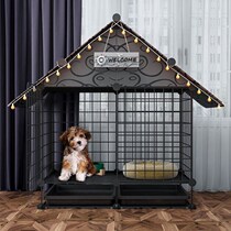 Dog Cage Sub-Fencing Style Dog Nest Cute Creativity Net Red Plus Coarse Reinforcement Central Dog Interior Small Dog Special Outdoor