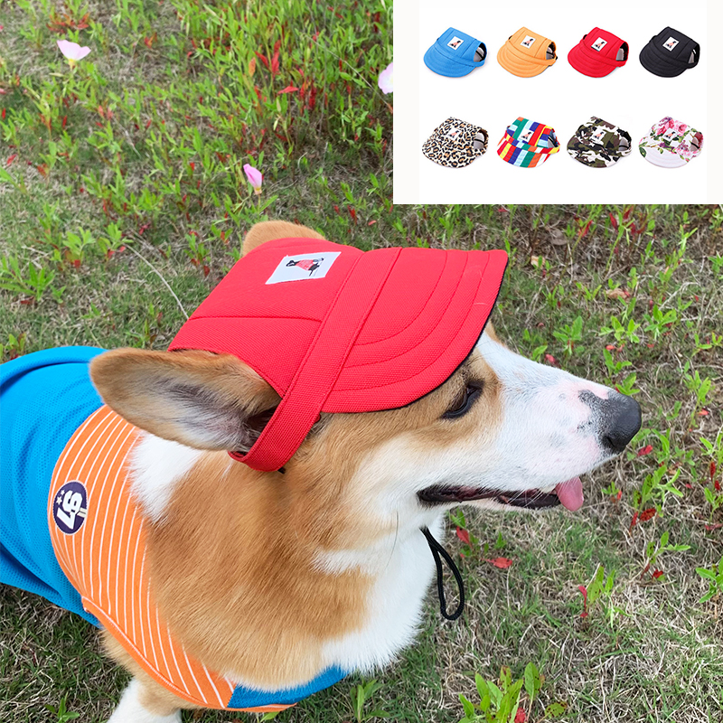 Dog baseball cap outdoor sun-proof ducktongue hat Pet Large and medium-sized dog Corkey Border Shepherd Golden Mao Teddy
