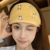 Summer confinement hat postpartum spring and autumn maternal confinement headscarf hairband pure cotton thin large head circumference summer windproof