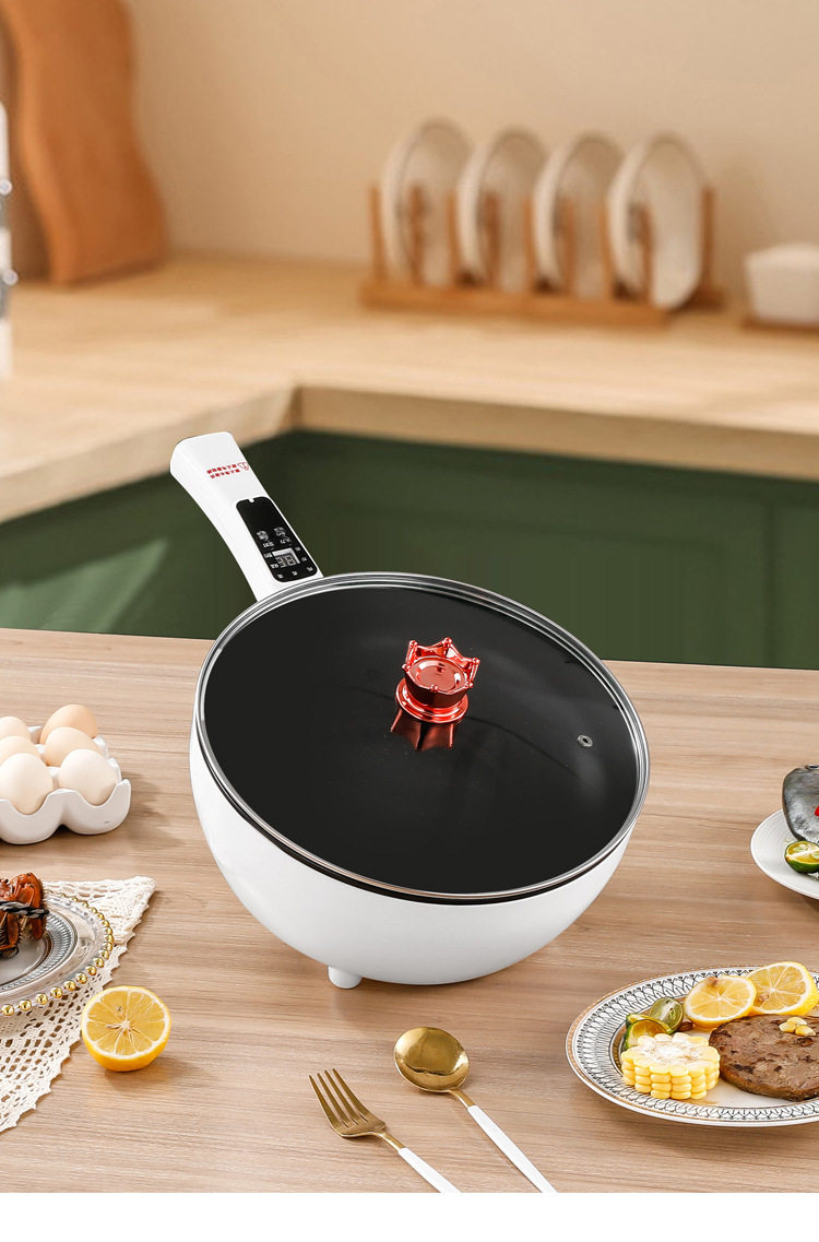 Плиты 本旭优选【煎炒炖煮炸蒸】电炒一体锅智能电炒锅多功能长柄不粘锅