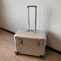 All aluminum magnesium alloy photographic pull box 18 inch small mens travel suitcase 22 inch captain boarding box