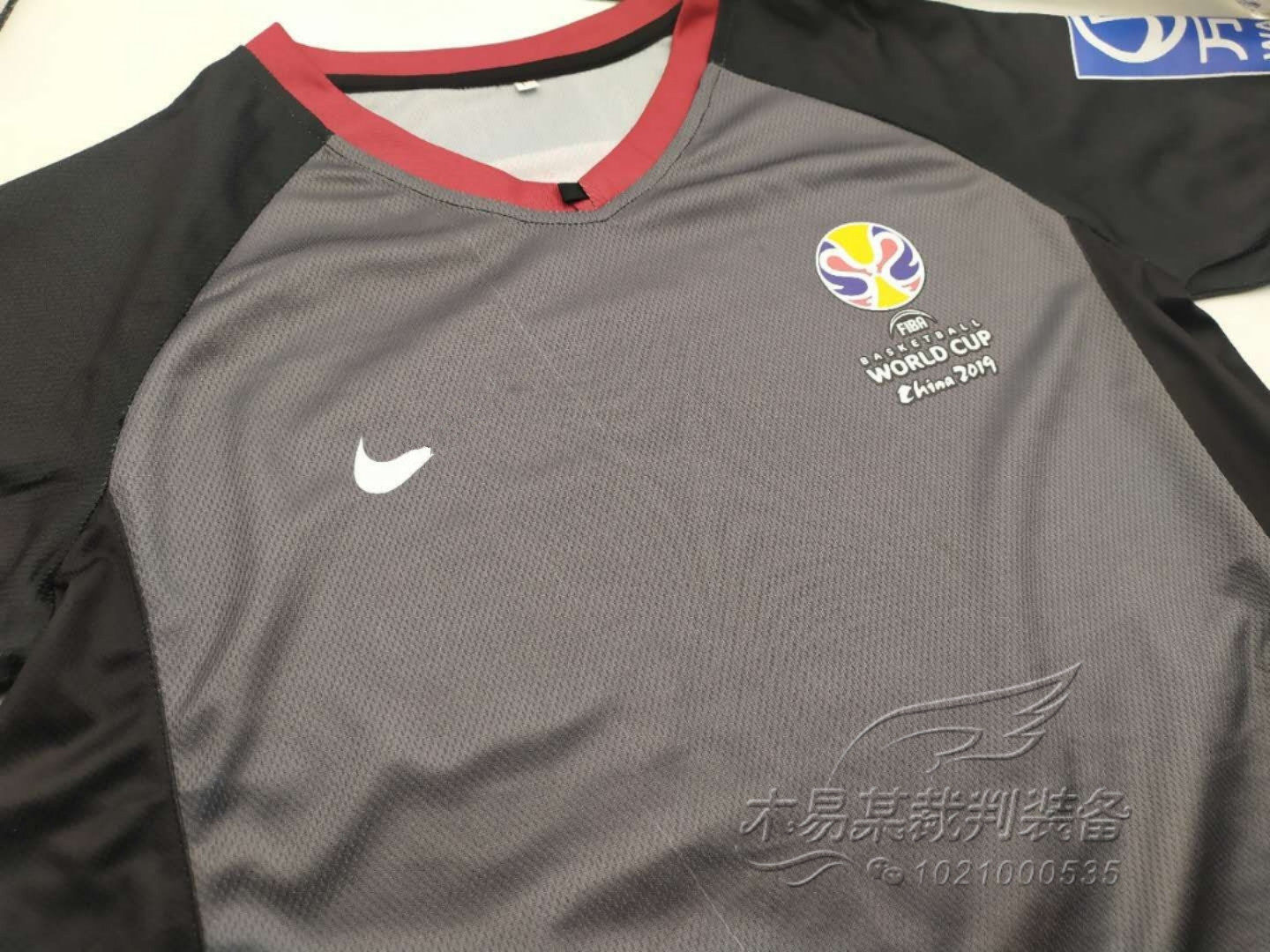 2019FIBA FIBA ​​Men's Basketball World Cup with the same basketball referee uniform short-sleeved T-shirt Polo shirt