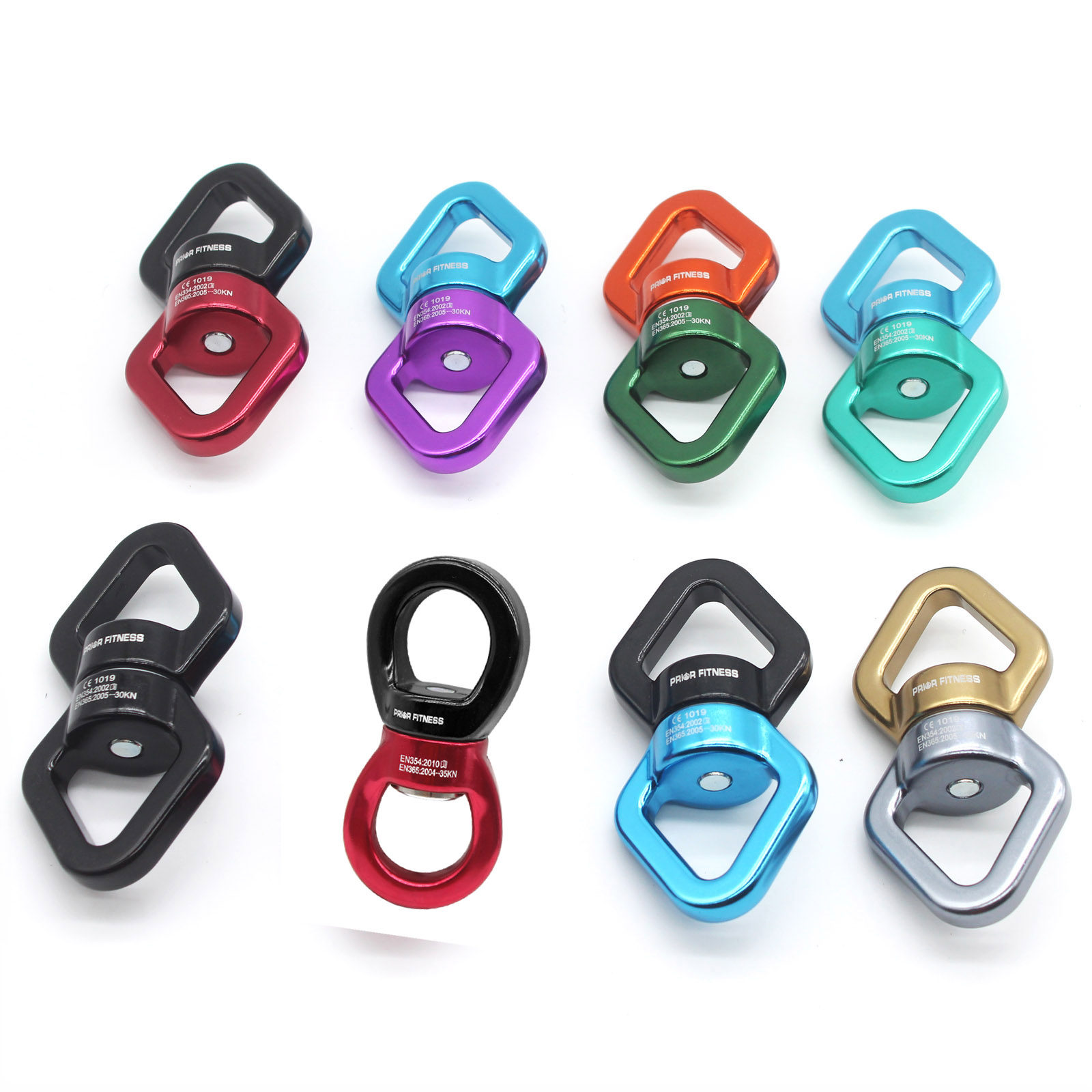 Rotating ring 30KN aerial yoga accessories 360-degree single-point hammock high-altitude satin fixed connector CE certification