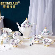 Banderas coffee cup set European retro ceramic high value coffee cup female light luxury afternoon tea tea set