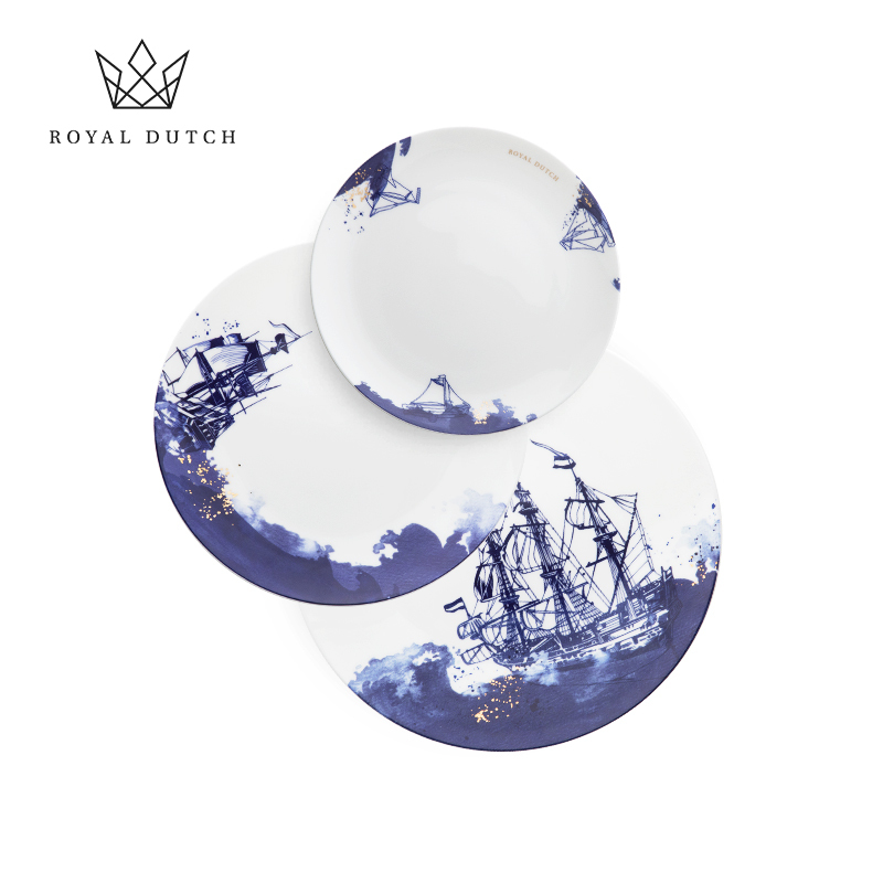 Royaldutch Royal Dutch Sea Captain Bone China Dinner Plate Dessert Plate Tableware Home Housewarming Gift
