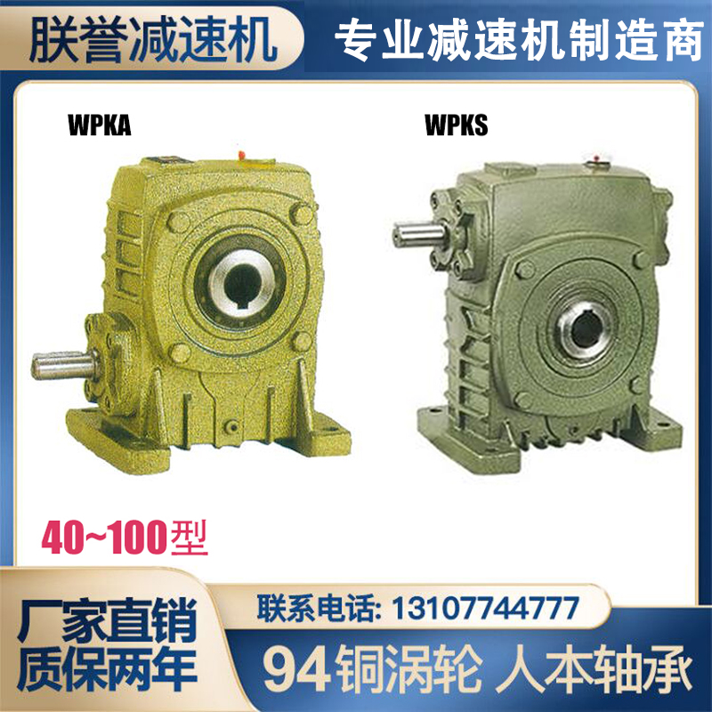 WPKA WPKS turbo worm gear reducer vertical gearbox reducer small with motor