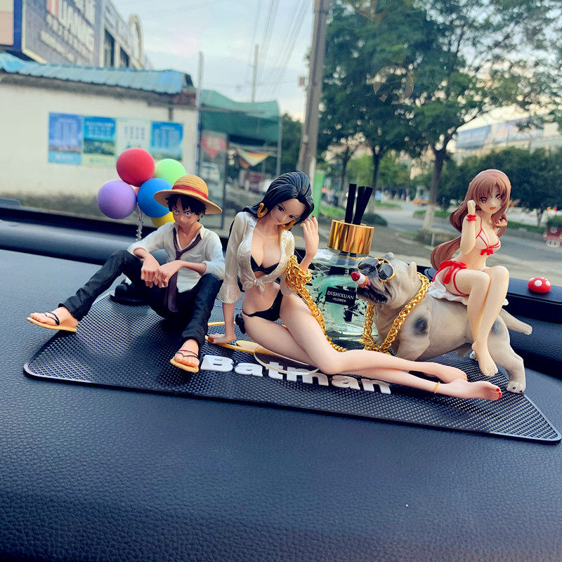 Car Ornament One Piece Ruff Car Perfume Seat Center Console Decoration Supplies Men's Anime Figures