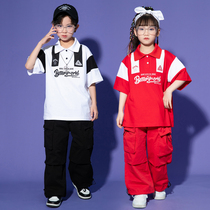 Children Hip Hop Street Dance Out of the Boy trendwork Pants Suit Fewer Children Hiphop Rack Subdrum Performance Clothes Cool