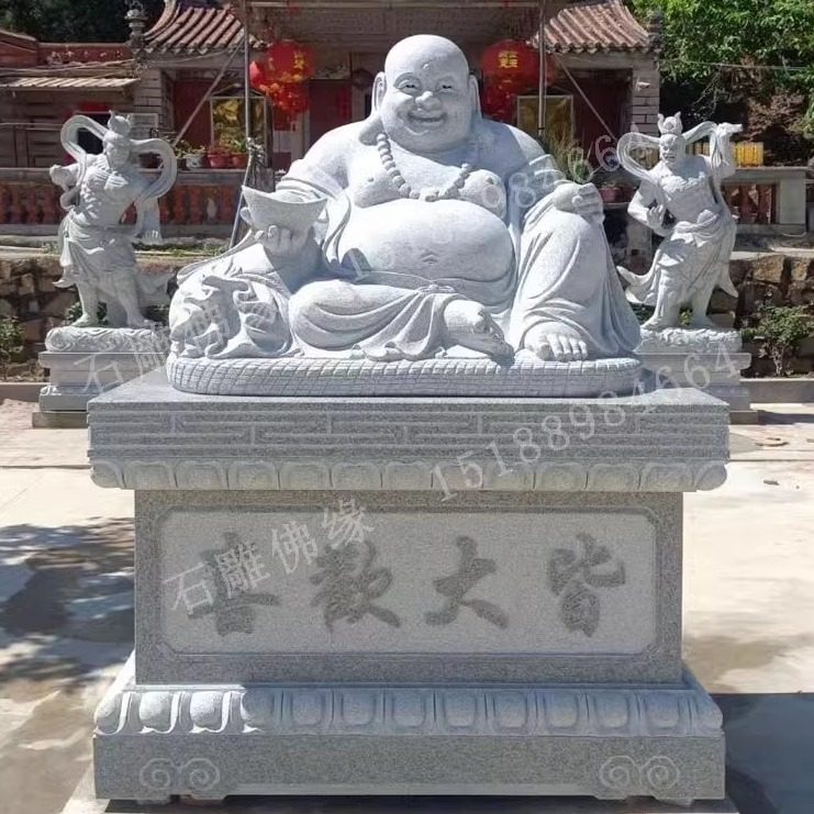 石雕漢白玉文殊菩薩普賢菩薩騎神獸觀音像大型地藏王釋迦摩尼佛像-淘寶