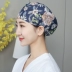 Mũ phòng mổ nữ cotton nguyên chất mũ y tế bác sĩ y tá mũ miệng nha khoa y tế mũ làm việc điều chỉnh khóa nắp tròn mũ trùm y tế mũ chụp tóc y tế 