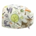 Mũ phòng mổ nữ cotton nguyên chất mũ y tế bác sĩ y tá mũ miệng nha khoa y tế mũ làm việc điều chỉnh khóa nắp tròn mũ trùm y tế mũ chụp tóc y tế 