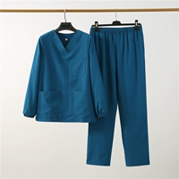 Четырехсторонний костюм с длинными рукавами Peacock Blue