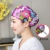 Mũ phòng mổ nữ cotton nguyên chất mũ y tế bác sĩ y tá mũ miệng nha khoa y tế mũ làm việc điều chỉnh khóa nắp tròn mũ trùm y tế mũ chụp tóc y tế 
