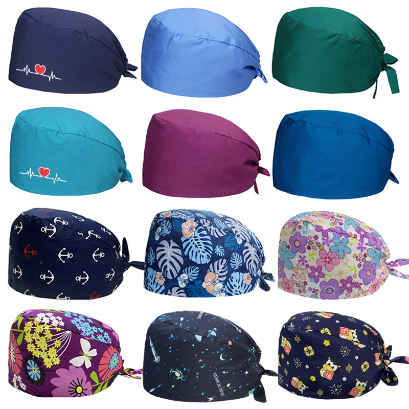 New Operating Room Cap Oral Doctor Nurse Cap Surgery Cap Male Thin Section Plus Buckle Anti Oil Smoke Moon Chemotherapy Cap