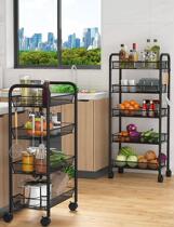 Storage rack Floor ins wind two-layer kitchen storage rack Multi-functional household sundries and snacks storage net red multi-layer