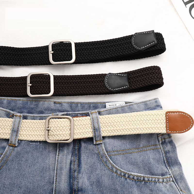 Woven Belt Women Styles Inwind Students Decoration Accessories Jeans Trendy Briefs men Canvas Military Training Belts-Taobao