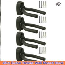 4Pcs Guitar Holder Wall Mount Hook for Electric Acoustic Gui