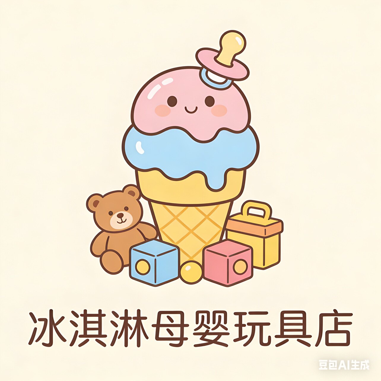 冰淇淋母婴店的LOGO