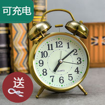 Xiaomi Youpin alarm clock European-style creative students with boys and girls mute bedside living room bedroom night light oversized alarm