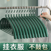 Japan imported MUJIΕ hanger anti-shoulder corner seamless household light luxury clothes hanger hanging clothes hanger non-slip rack