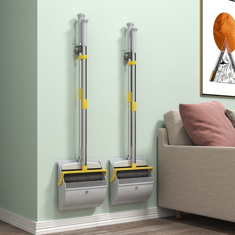 Japan imported MUJIΕ2021 broom set household broom broom dustpan wiper sweeping artifact magic ground