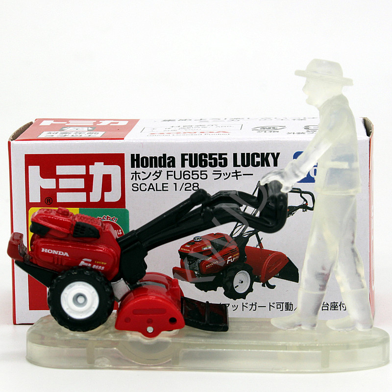Tomy Tomica Alloy Toy Car Model New No. 115 Honda Lawn Mower with Included Figurine