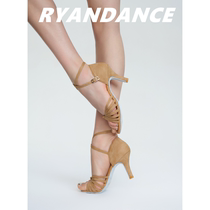 RYANDANCE (RD) matte skin dark pattern hand-customized Latin dance shoes low medium and high heels
