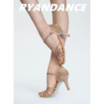 RYANDANCE (RD) pearlescent leather rendering handmade custom Latin dance shoes low medium and high heels