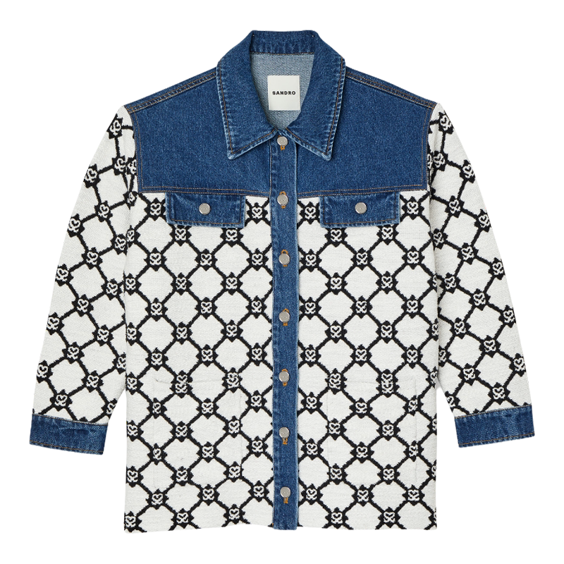 sandro denim jacket Latest Top Selling Recommendations Taobao