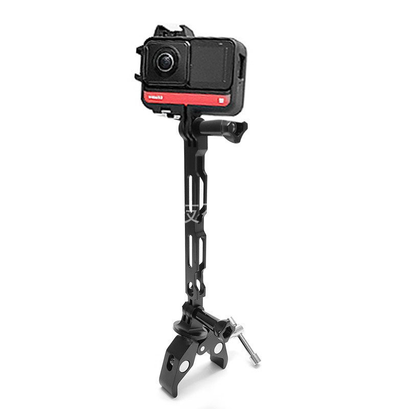 Applicable insta360oneXR Motorcycle bracket Quick lock clip panoramic camera Hide selfie rod GoPro accessories-Taobao