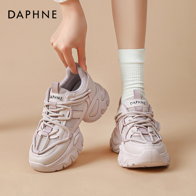 Daphne Dad Shoes Women's Summer 2024 New Women's Shoes Breathable Mesh Shoes Women's Thick-soled Casual Shoes Sports Shoes