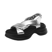 Daphne thick-soled sandals for women 2024 new summer outer wear casual sports high-heeled sandals womens platform beach shoes