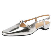 Daphne genuine leather toe-cap sandals for women 2024 new summer outer wear French low-heeled temperament sandals and slippers with skirts