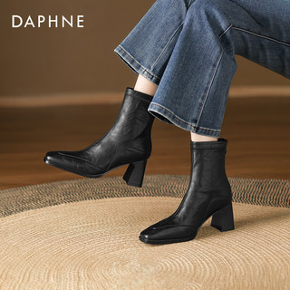 Daphne short boots thick high heel british style martin boots
