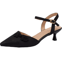 Daphne New Chinese Style High Heels Womens 2024 New Summer Sandals with Skirts Cheongsam Chinese Style Baotou Nyonya Shoes